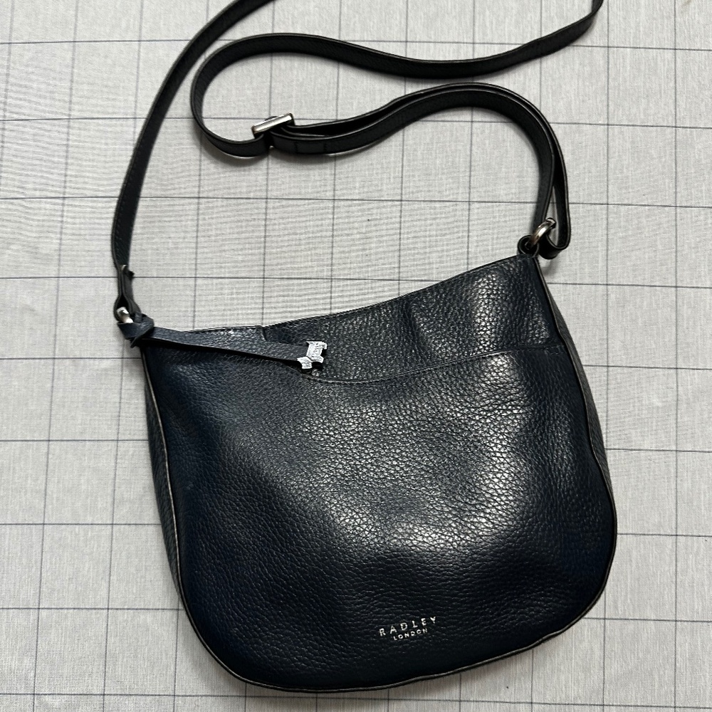 RADLEY London Pockets Medium Leather Ziptop Crossbody Bag - Ink Navy